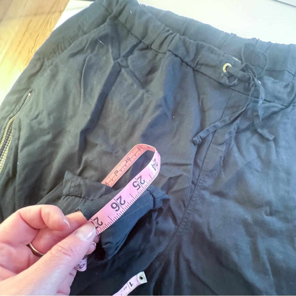 Lane Bryant Black Pants w/ Side Zipper & Houndstooth Detail - Size 22/24 - Picture 10 of 13